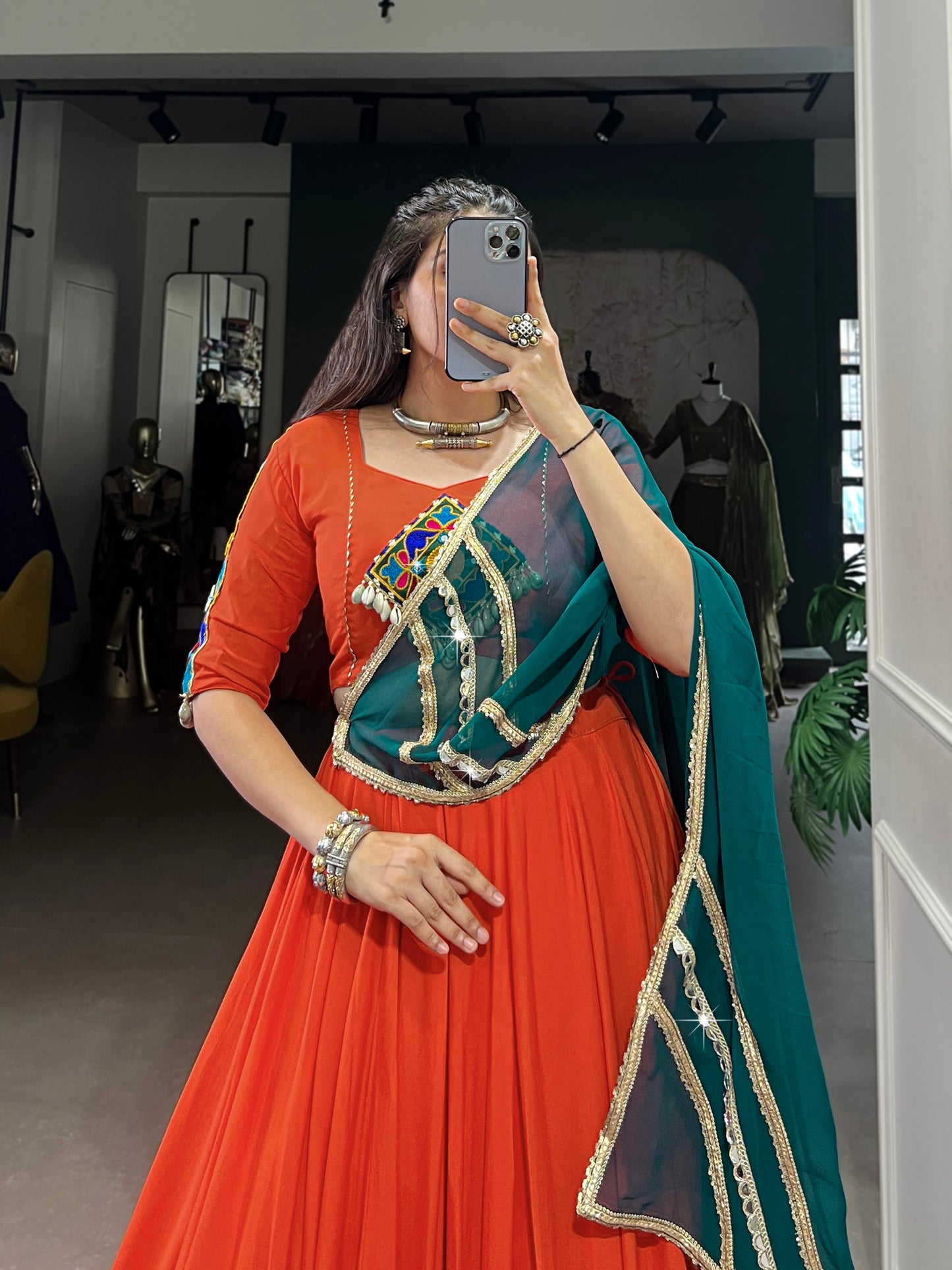Rayon comfort, Gamthi art Navratri vibe is all about staying rooted Lehenga choli