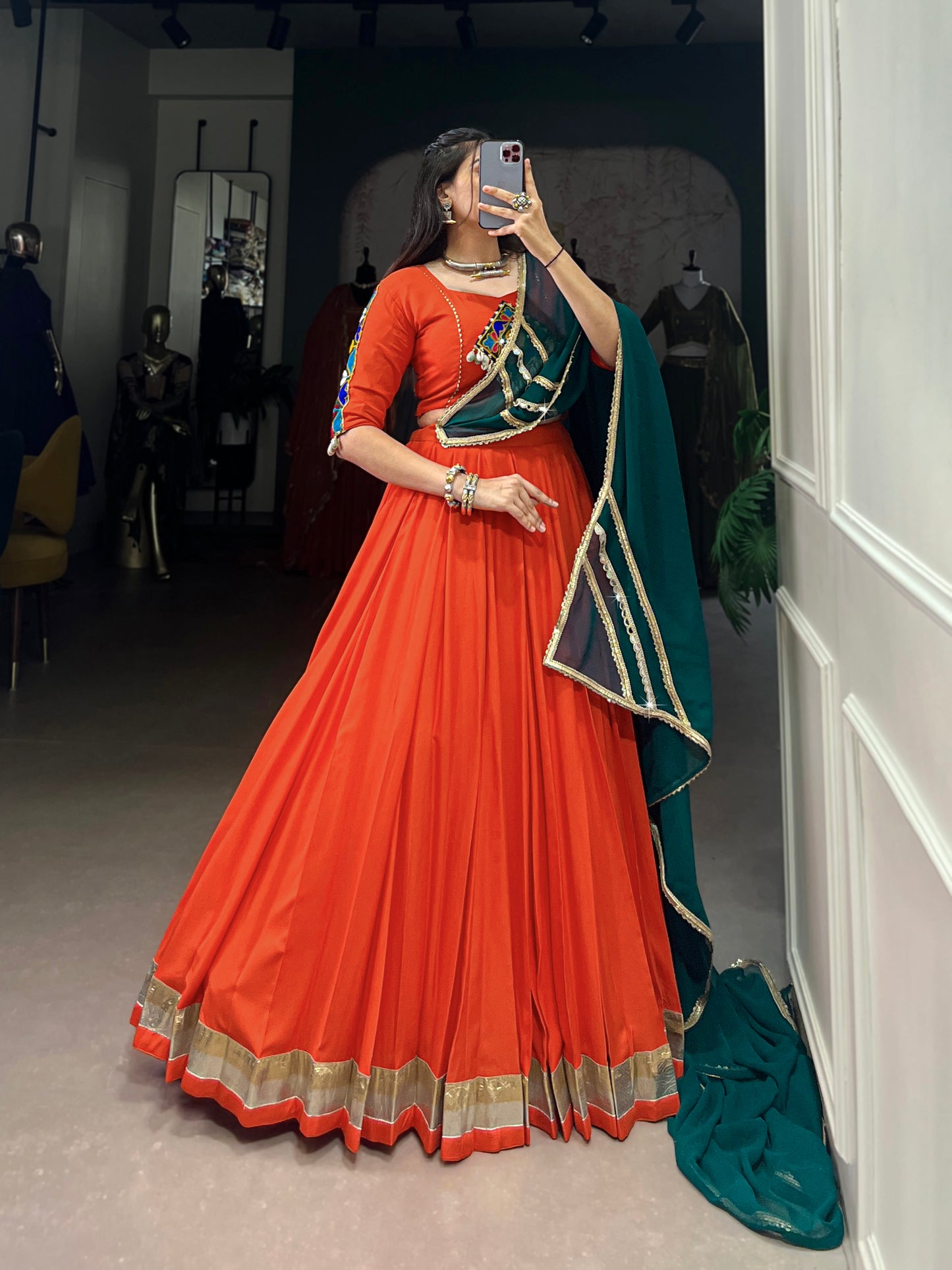 Rayon comfort, Gamthi art Navratri vibe is all about staying rooted Lehenga choli