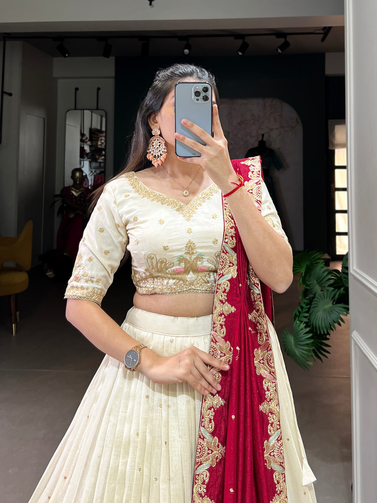 A bridesmaid statement in serene shades Lehenga Choli