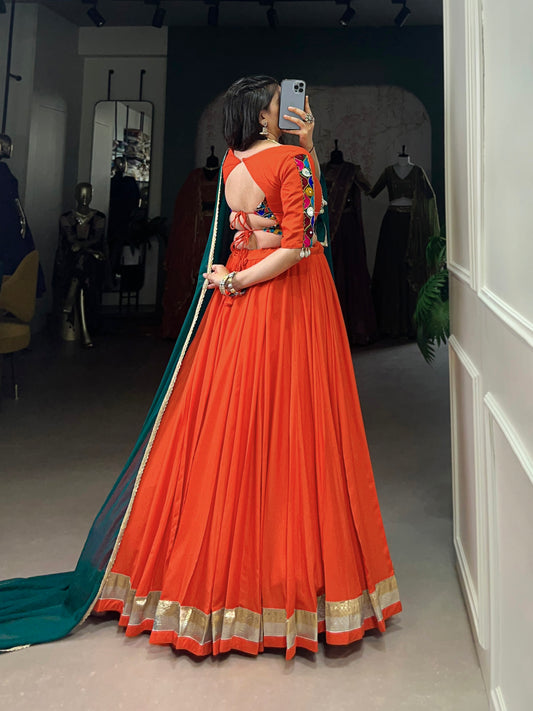 Rayon comfort, Gamthi art Navratri vibe is all about staying rooted Lehenga choli